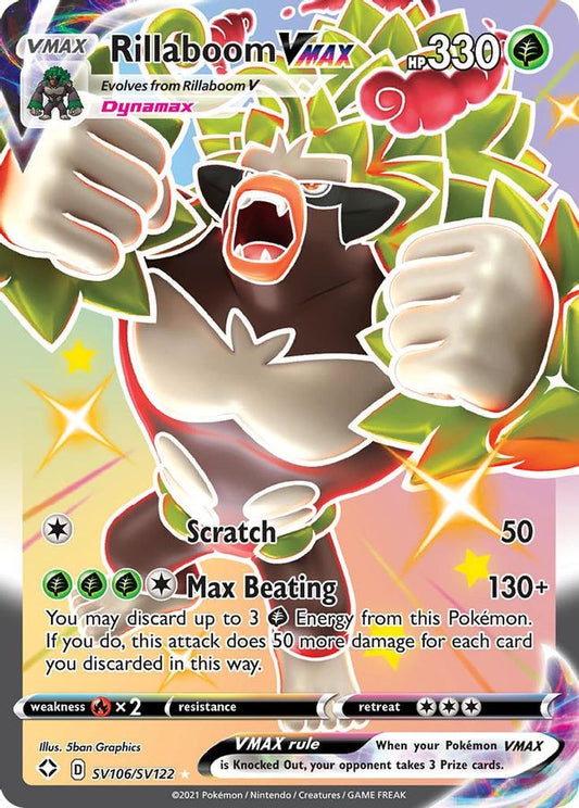 Rillaboom VMAX SV106/SV122 - Monster Mart - Pokémon Cards Australia