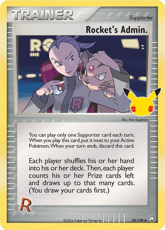 Rocket's Admin 86/109 - Monster Mart - Pokémon Cards Australia