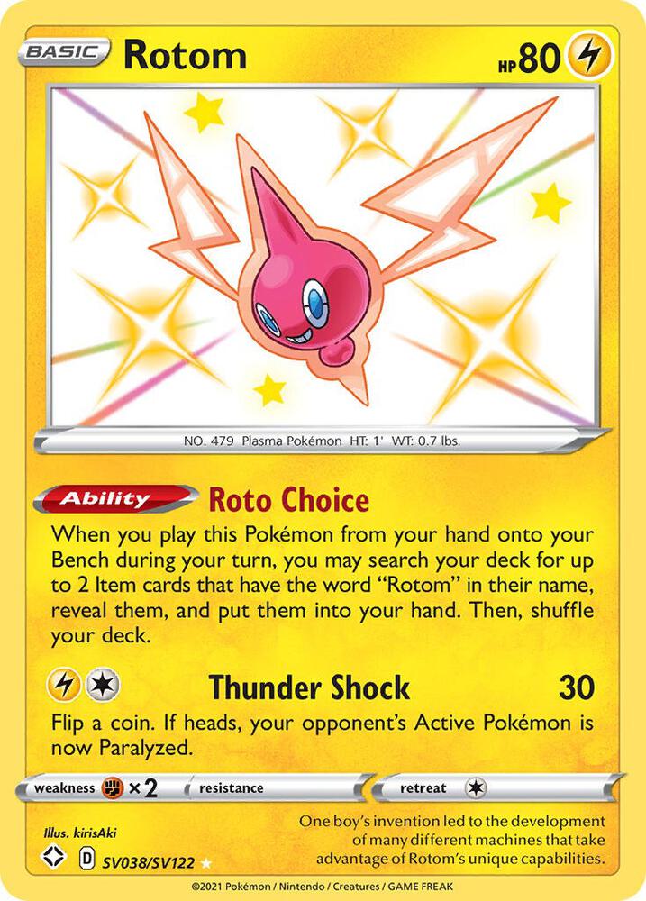 Rotom SV038/SV122 - Monster Mart - Pokémon Cards Australia