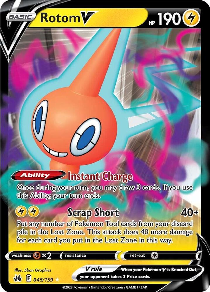 Rotom V 045/159 - Monster Mart - Pokémon Cards Australia