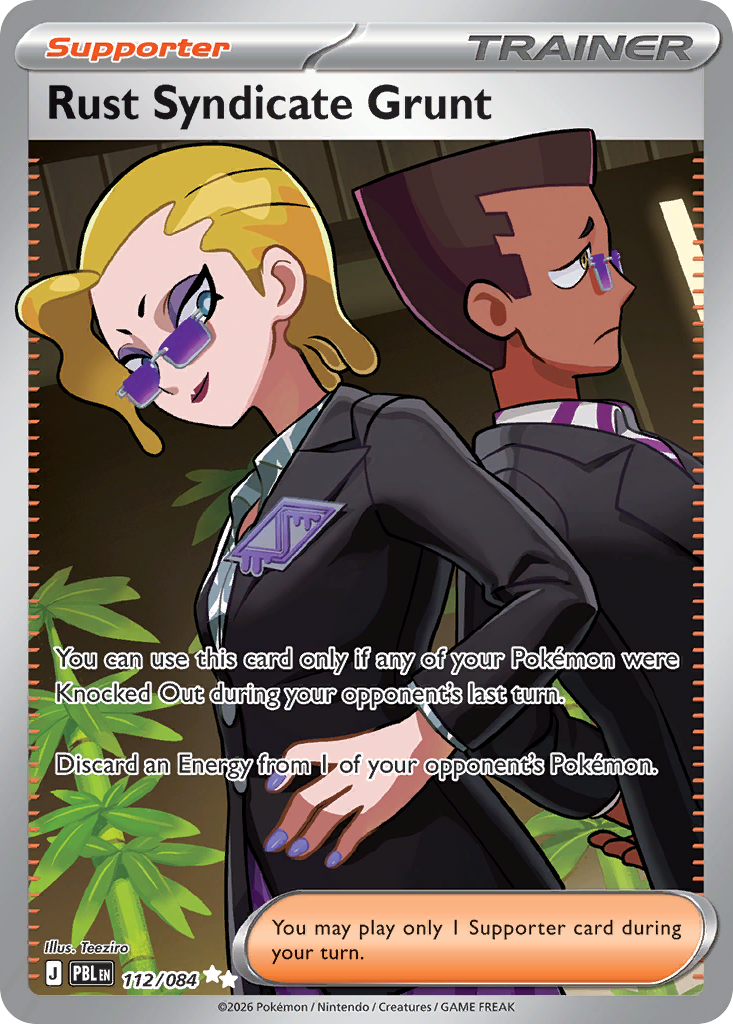 Rust Syndicate Grunt 112/084 - Monster Mart - Pokémon Cards Australia