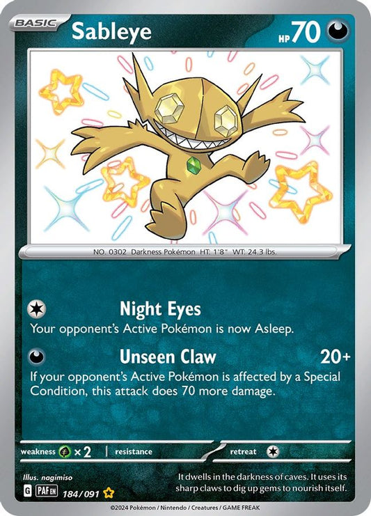 Sableye 184/091 - Monster Mart - Pokémon Cards Australia