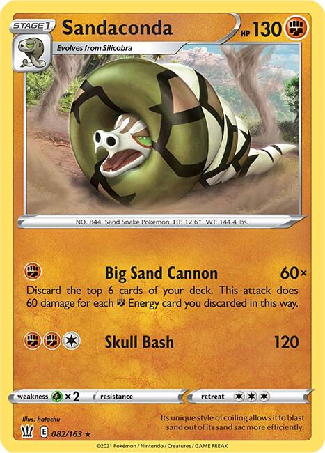 Sandaconda Holo 082/163 - Monster Mart - Pokémon Cards Australia