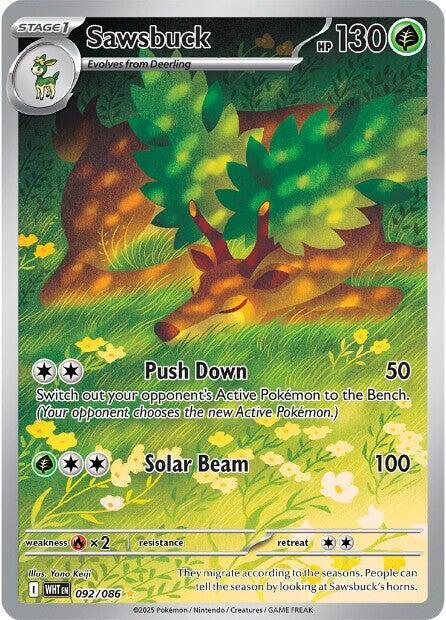 Sawsbuck 092/086 - Monster Mart - Pokémon Cards Australia
