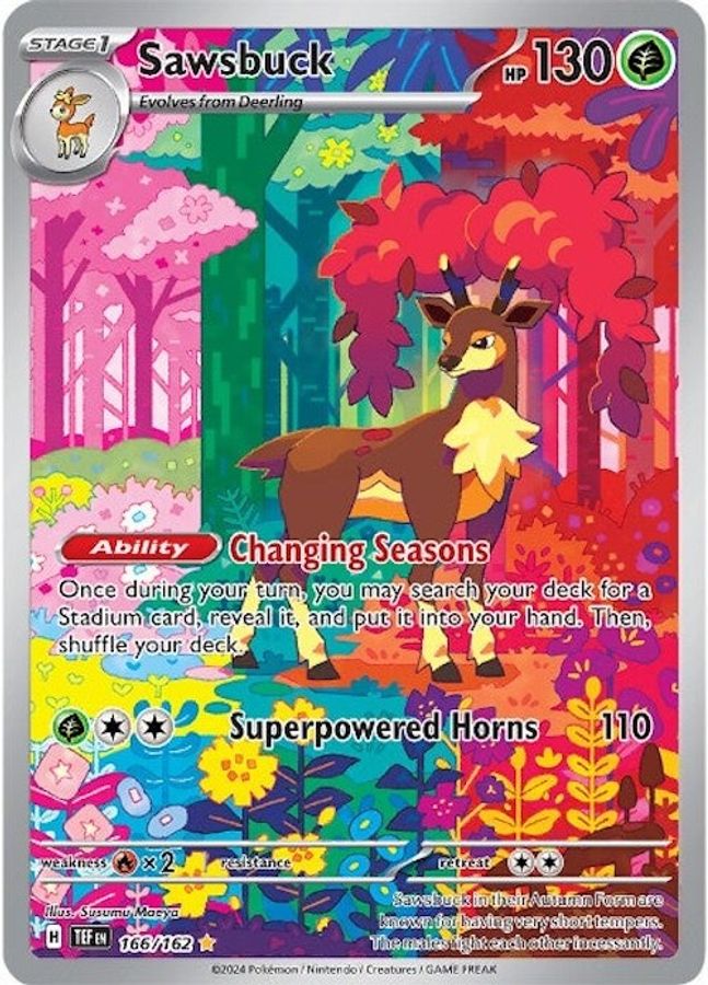 Sawsbuck 166/162 - Monster Mart - Pokémon Cards Australia