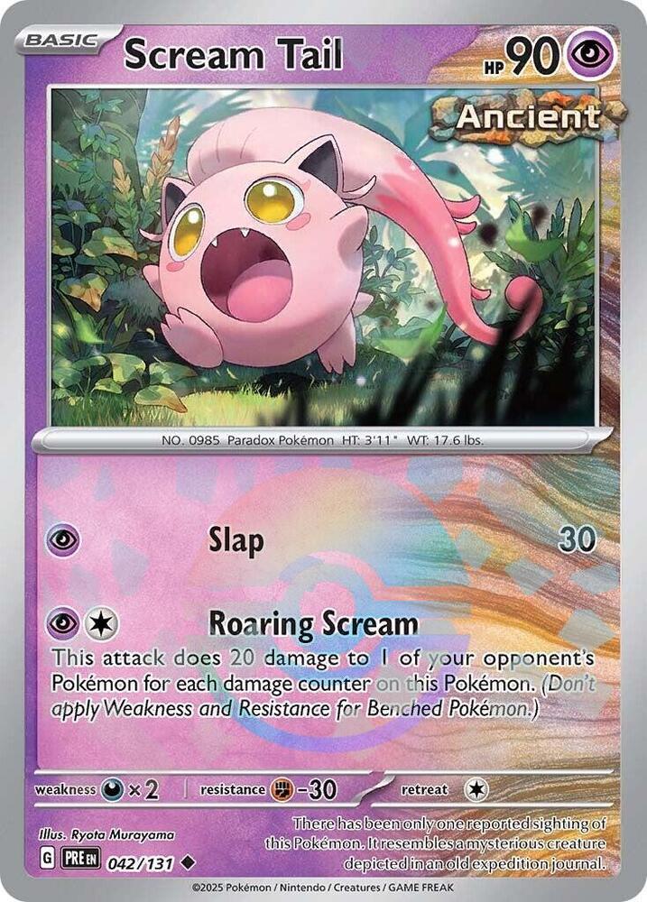Scream Tail 042/131 Poke Ball - Monster Mart - Pokémon Cards Australia