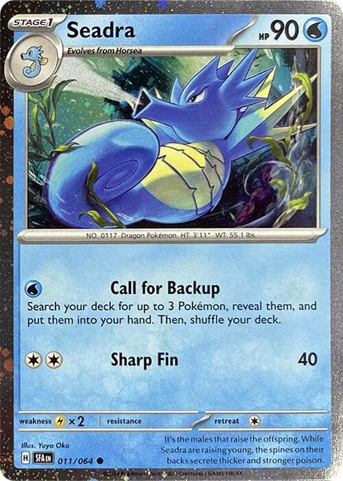 Seadra Cosmos Holo 011/064 - Monster Mart - Pokémon Cards Australia