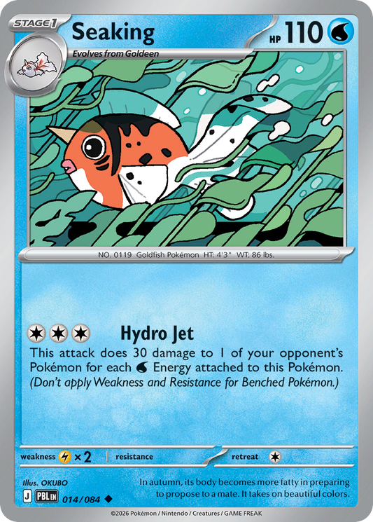 Seaking Reverse Holo 014/084 - Monster Mart - Pokémon Cards Australia