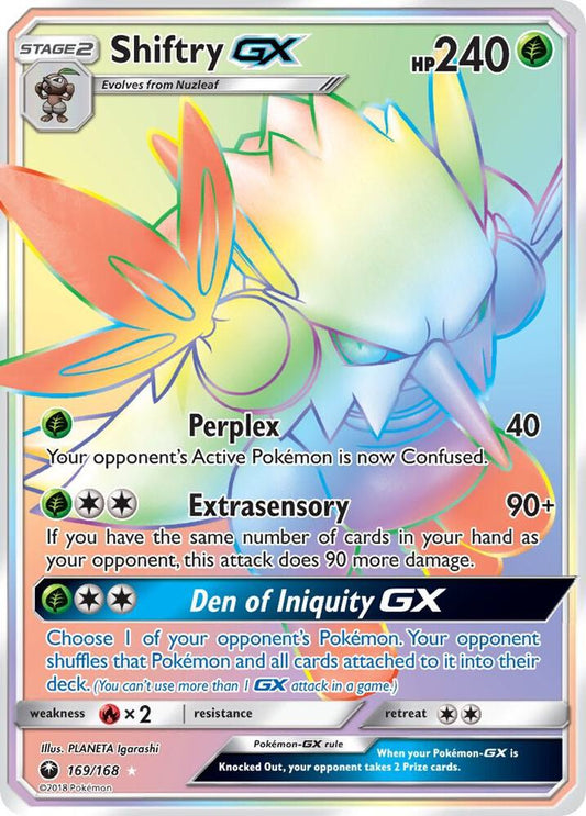 Shiftry GX 169/168 - Monster Mart - Pokémon Cards Australia