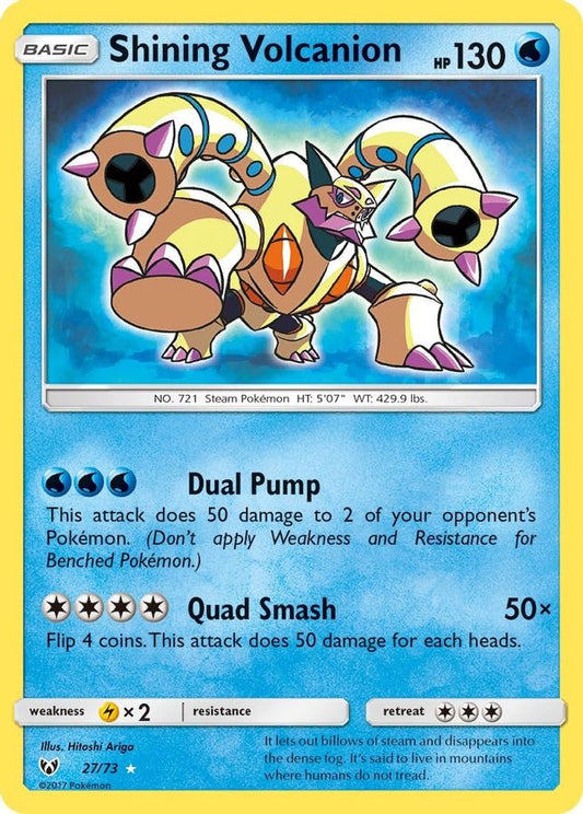 Shining Volcanion 27/73 - Monster Mart - Pokémon Cards Australia