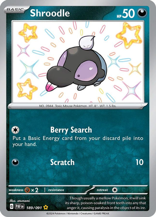 Shroodle 189/091 - Monster Mart - Pokémon Cards Australia