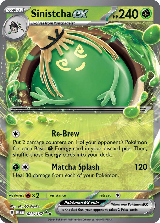 Sinistcha EX 023/167 - Monster Mart - Pokémon Cards Australia