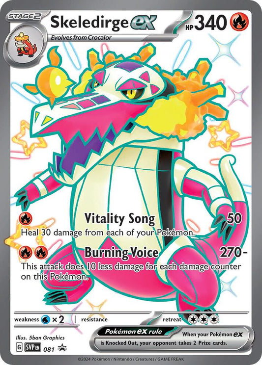 Skeledirge EX 081 - Monster Mart - Pokémon Cards Australia