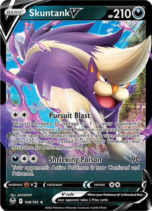 Skuntank V 108/195 - Monster Mart - Pokémon Cards Australia