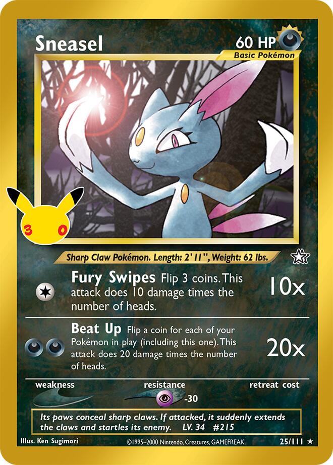 Sneasel 025/111 - Monster Mart - Pokémon Cards Australia