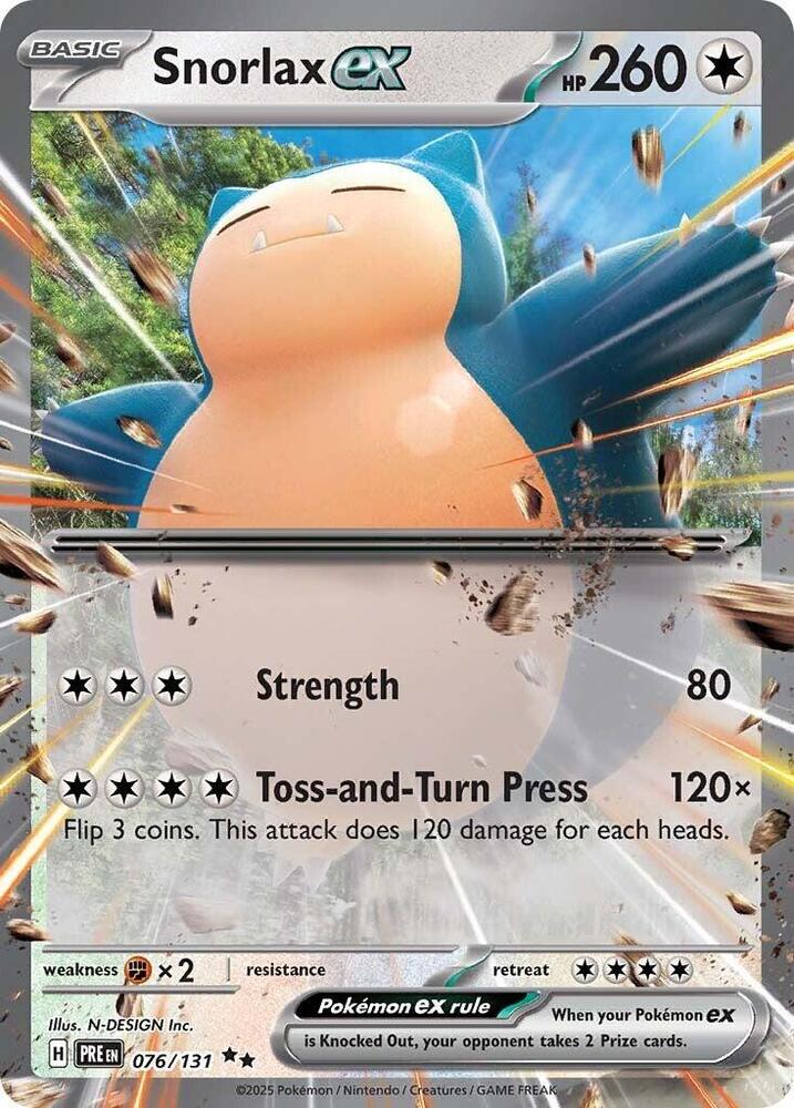 Snorlax EX 076/131 - Monster Mart - Pokémon Cards Australia
