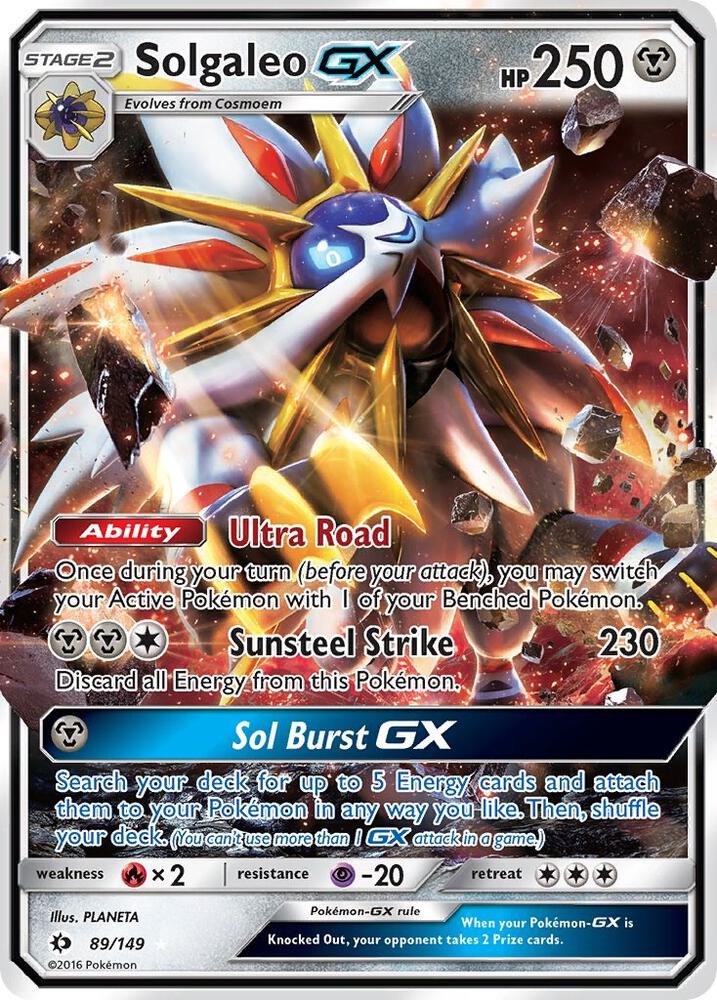 Solgaleo GX 89/149 - Monster Mart - Pokémon Cards Australia