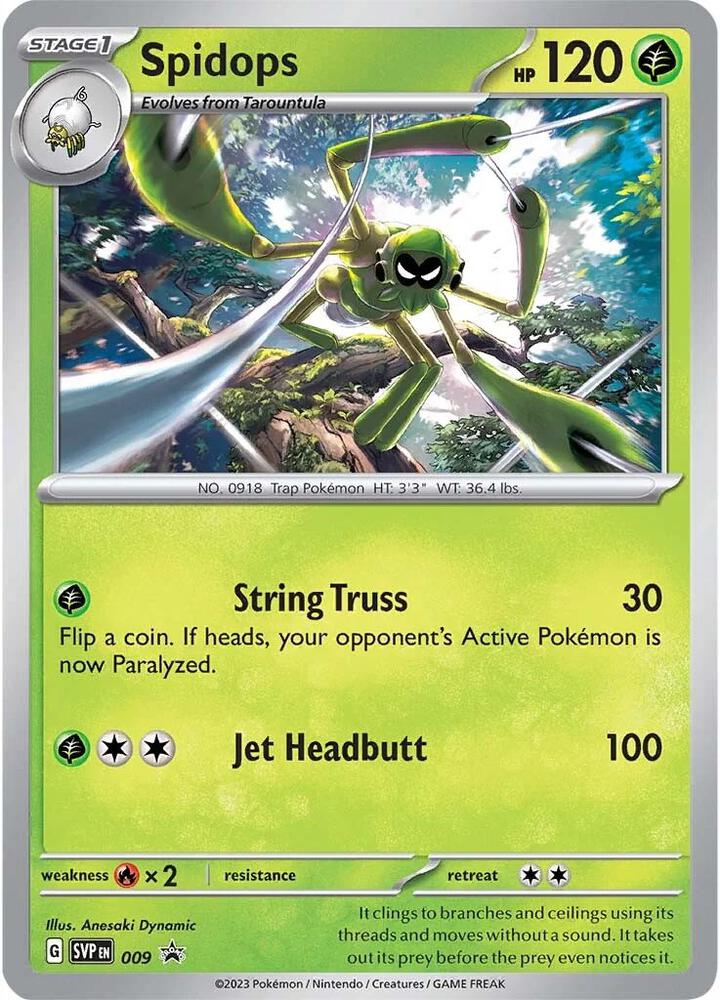 Spidops 009 Cosmos Holo - Monster Mart - Pokémon Cards Australia