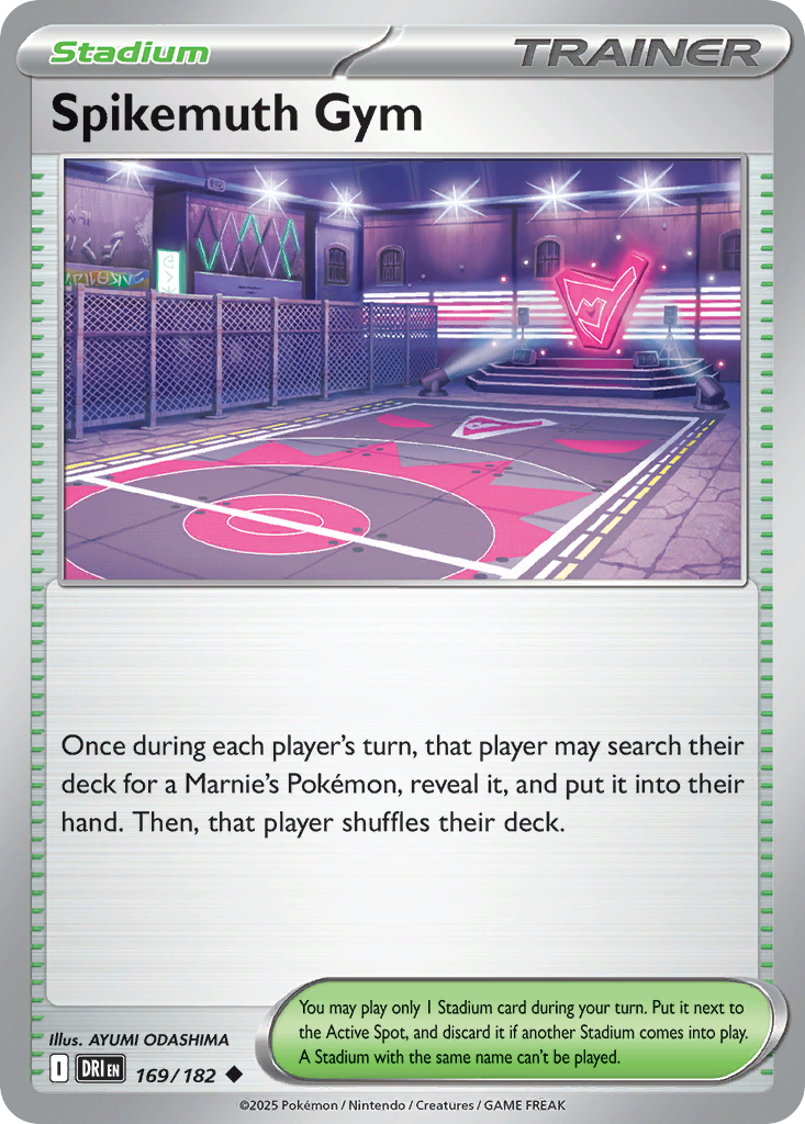 Spikemuth Gym Reverse Holo 169/182 - Monster Mart - Pokémon Cards Australia