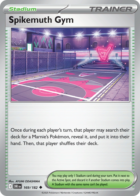 Spikemuth Gym Reverse Holo 169/182 - Monster Mart - Pokémon Cards Australia