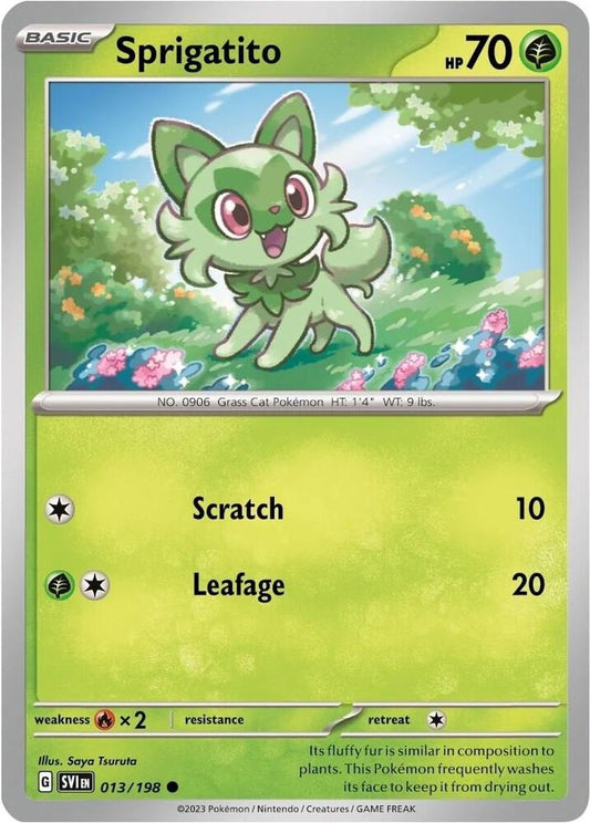 Sprigatito 013/198 - Monster Mart - Pokémon Cards Australia
