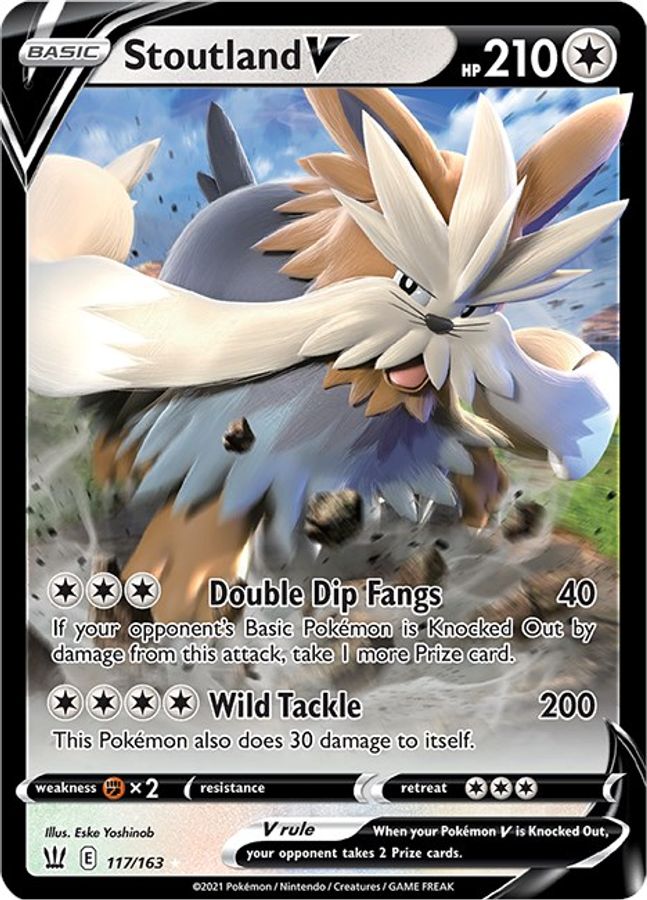 Stoutland V 117/163 - Monster Mart - Pokémon Cards Australia