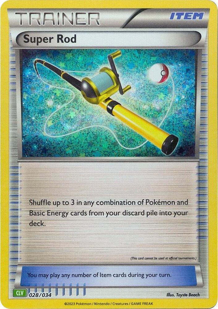 Super Rod 028/034 (CLV) - Monster Mart - Pokémon Cards Australia