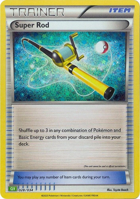 Super Rod 028/034 (CLV) - Monster Mart - Pokémon Cards Australia