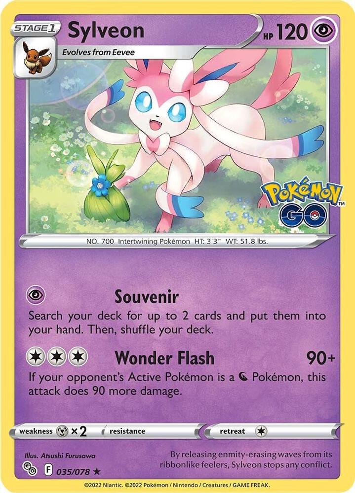 Sylveon Holo 035/078 - Monster Mart - Pokémon Cards Australia