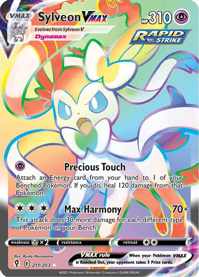 Sylveon VMAX 211/203 - Monster Mart - Pokémon Cards Australia