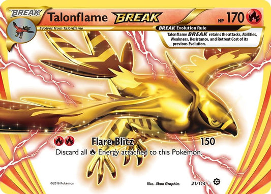 Talonflame BREAK 21/114 - Monster Mart - Pokémon Cards Australia