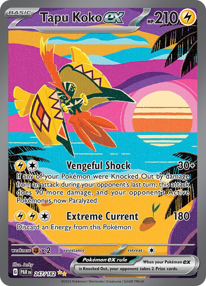 Tapu Koko EX 247/182 - Monster Mart - Pokémon Cards Australia