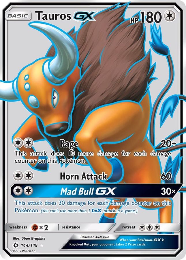Tauros GX 144/149 - Monster Mart - Pokémon Cards Australia