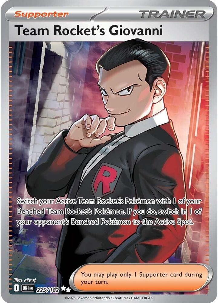 Team Rocket's Giovanni 225/182 - Monster Mart - Pokémon Cards Australia