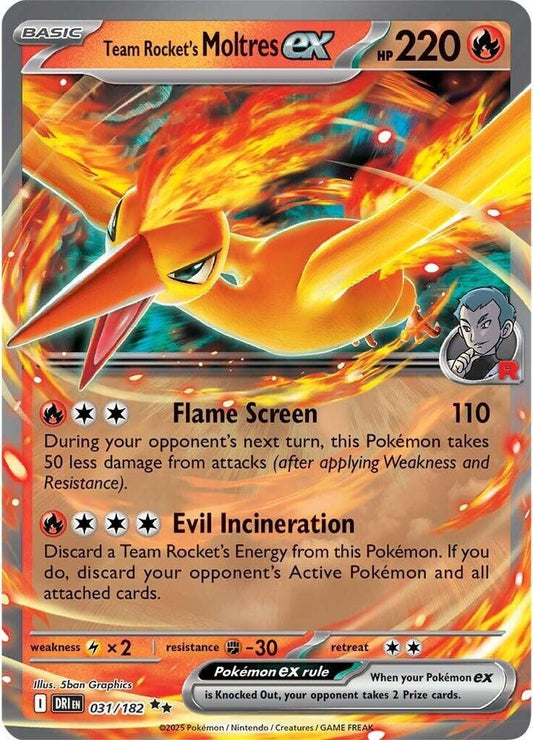 Team Rocket's Moltres EX 031/182 - Monster Mart - Pokémon Cards Australia
