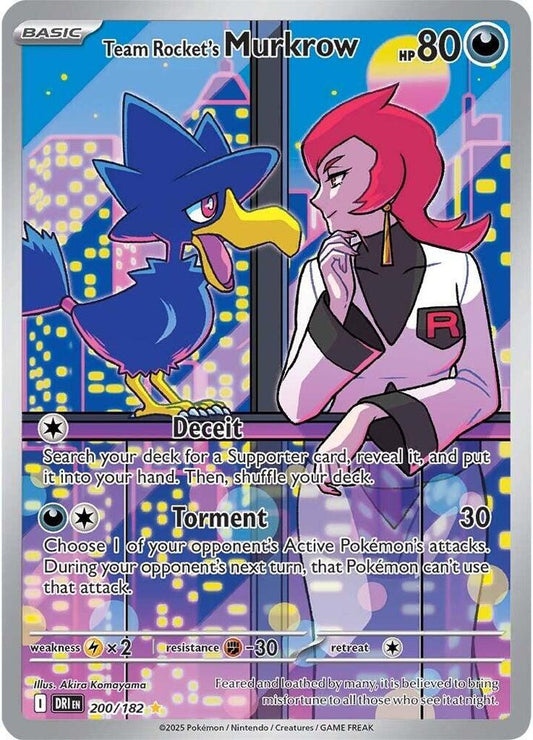 Team Rocket's Murkrow 200/182 - Monster Mart - Pokémon Cards Australia