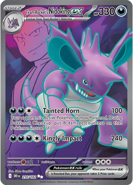 Team Rocket's Nidoking 216/182 - Monster Mart - Pokémon Cards Australia