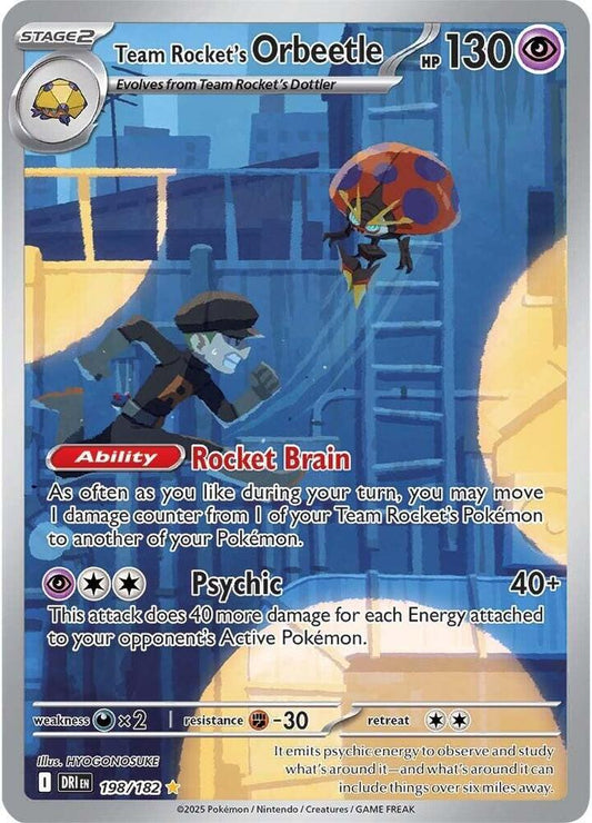 Team Rocket's Orbeetle 198/182 - Monster Mart - Pokémon Cards Australia