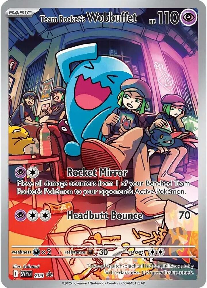 Team Rocket's Wobbuffet 203 - Monster Mart - Pokémon Cards Australia