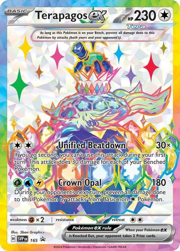 Terapagos EX 165 - Monster Mart - Pokémon Cards Australia