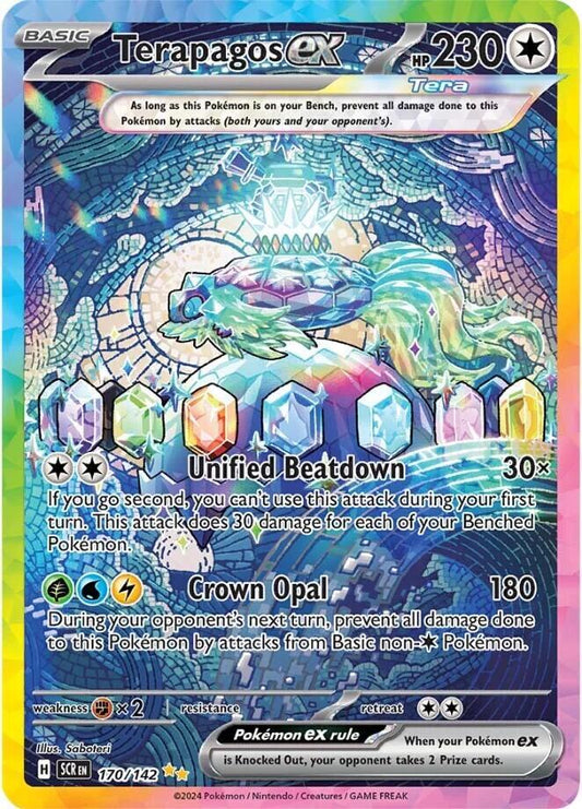 Terapagos ex 170/142 - Monster Mart - Pokémon Cards Australia