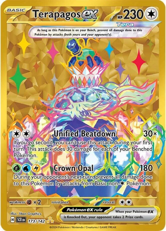 Terapagos EX 173/142 - Monster Mart - Pokémon Cards Australia