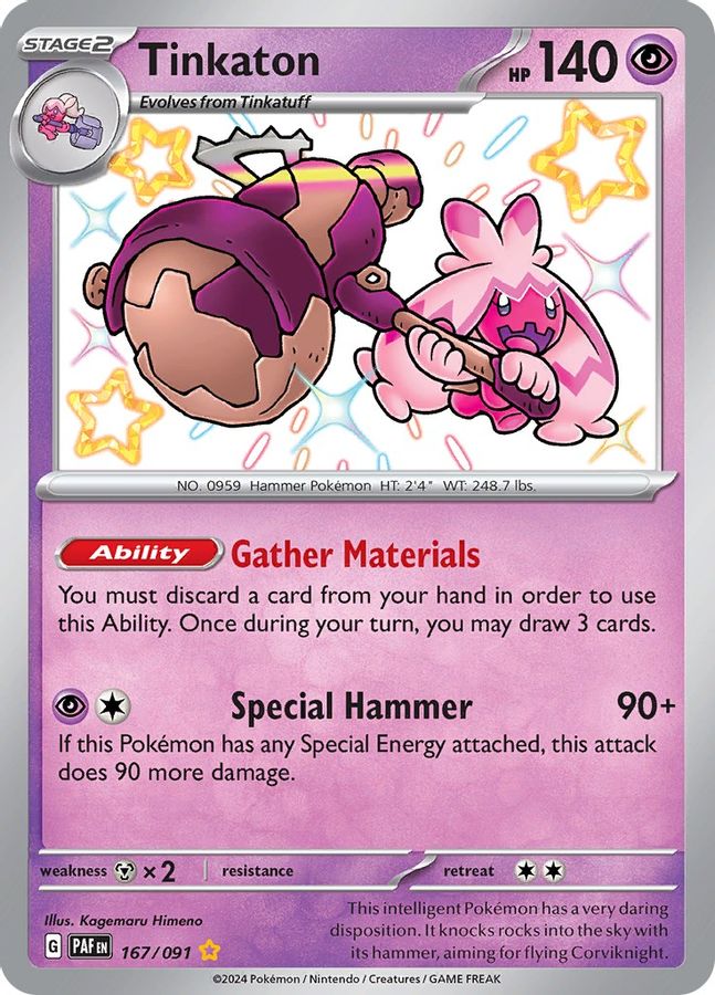 Tinkaton 167/091 - Monster Mart - Pokémon Cards Australia