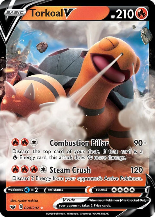 Torkoal V 024/202 - Monster Mart - Pokémon Cards Australia
