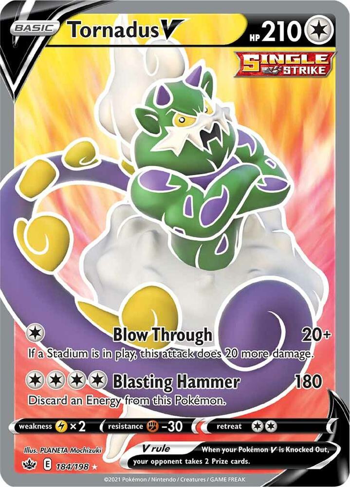 Tornadus V 184/198 - Monster Mart - Pokémon Cards Australia