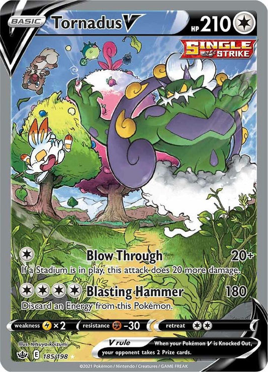 Tornadus V 185/198 - Monster Mart - Pokémon Cards Australia