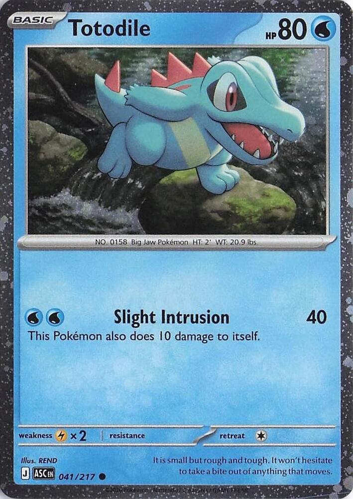 Totodile 041/217 Cosmos Holo - Monster Mart - Pokémon Cards Australia