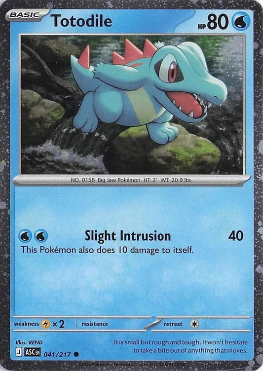 Totodile 041/217 Cosmos Holo - Monster Mart - Pokémon Cards Australia