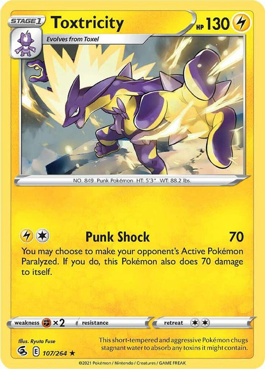 Toxtricity Holo 107/264 - Monster Mart - Pokémon Cards Australia