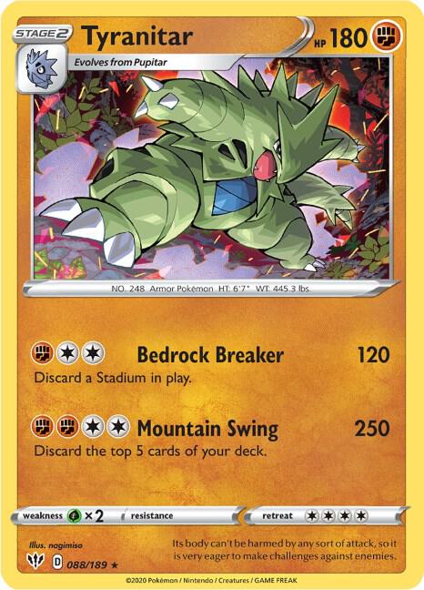 Tyranitar Holo 088/189 - Monster Mart - Pokémon Cards Australia